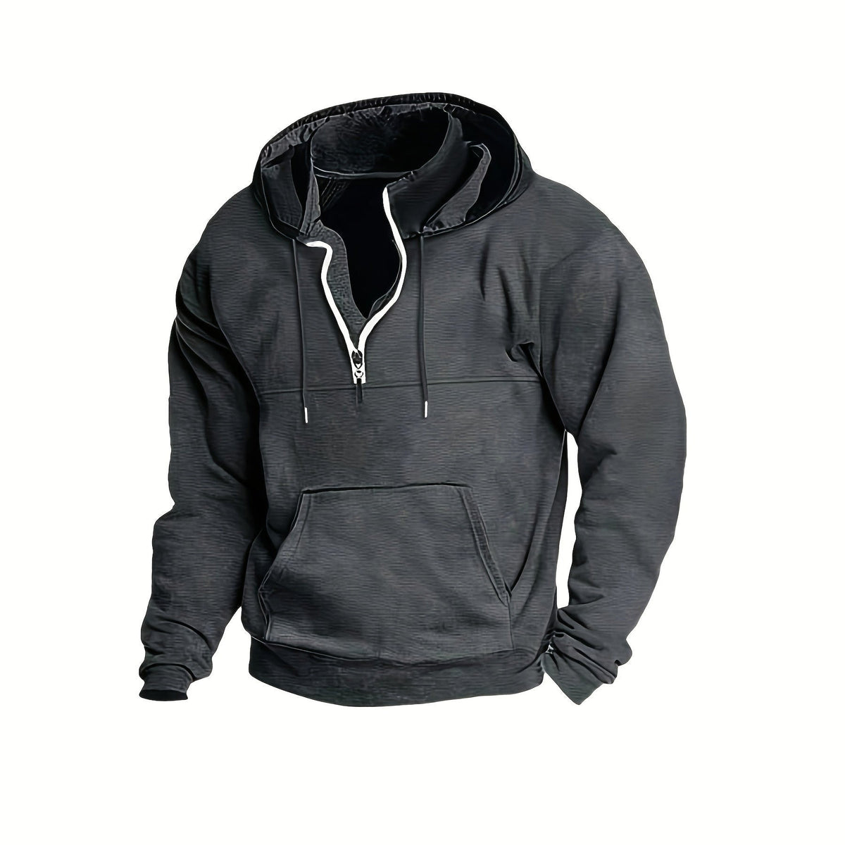 Half Zip Hoodie Heren met Opstaande Kraag | 8 Kleuren