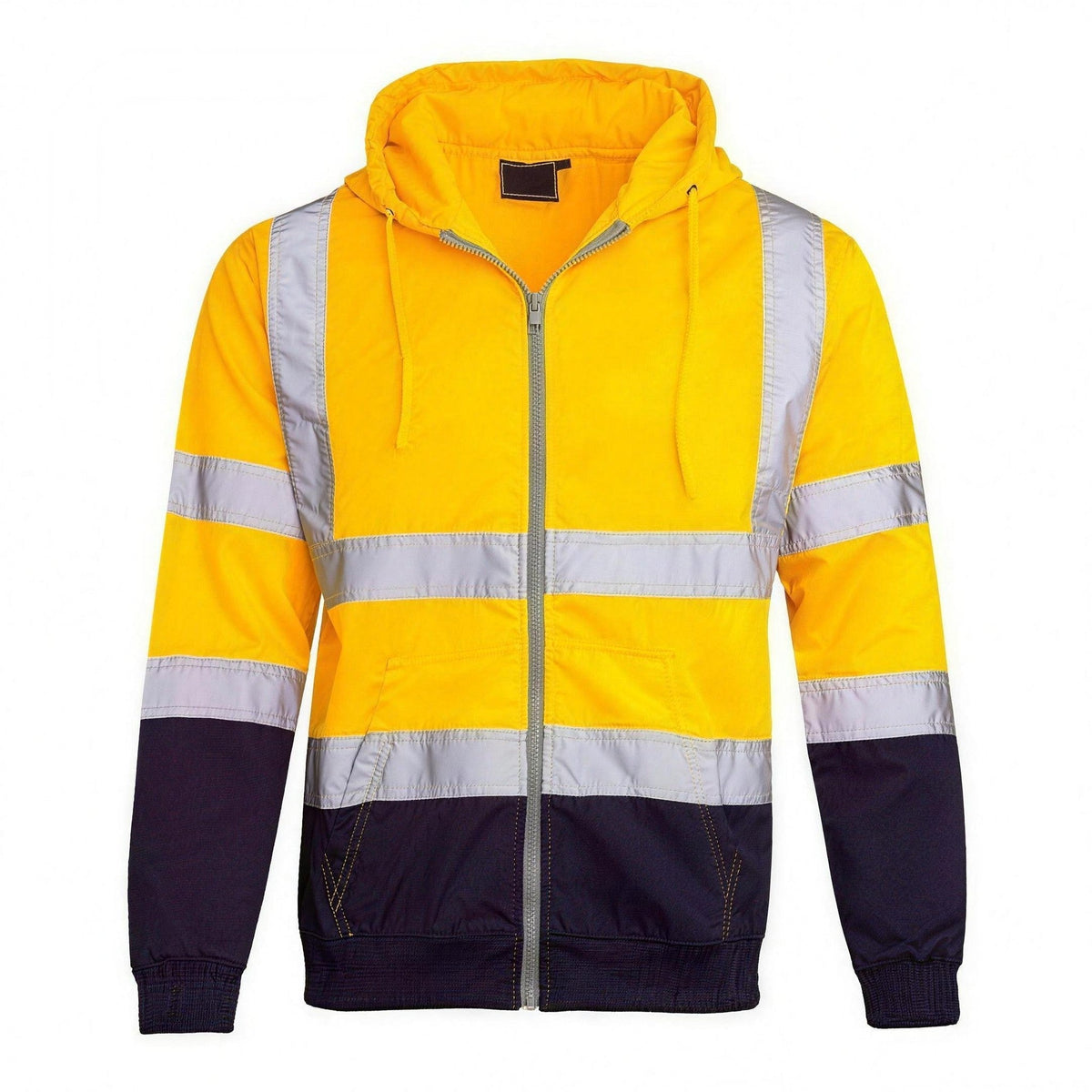 Hoodie met Rits Heren | Reflecterende Strepen | Capuchon