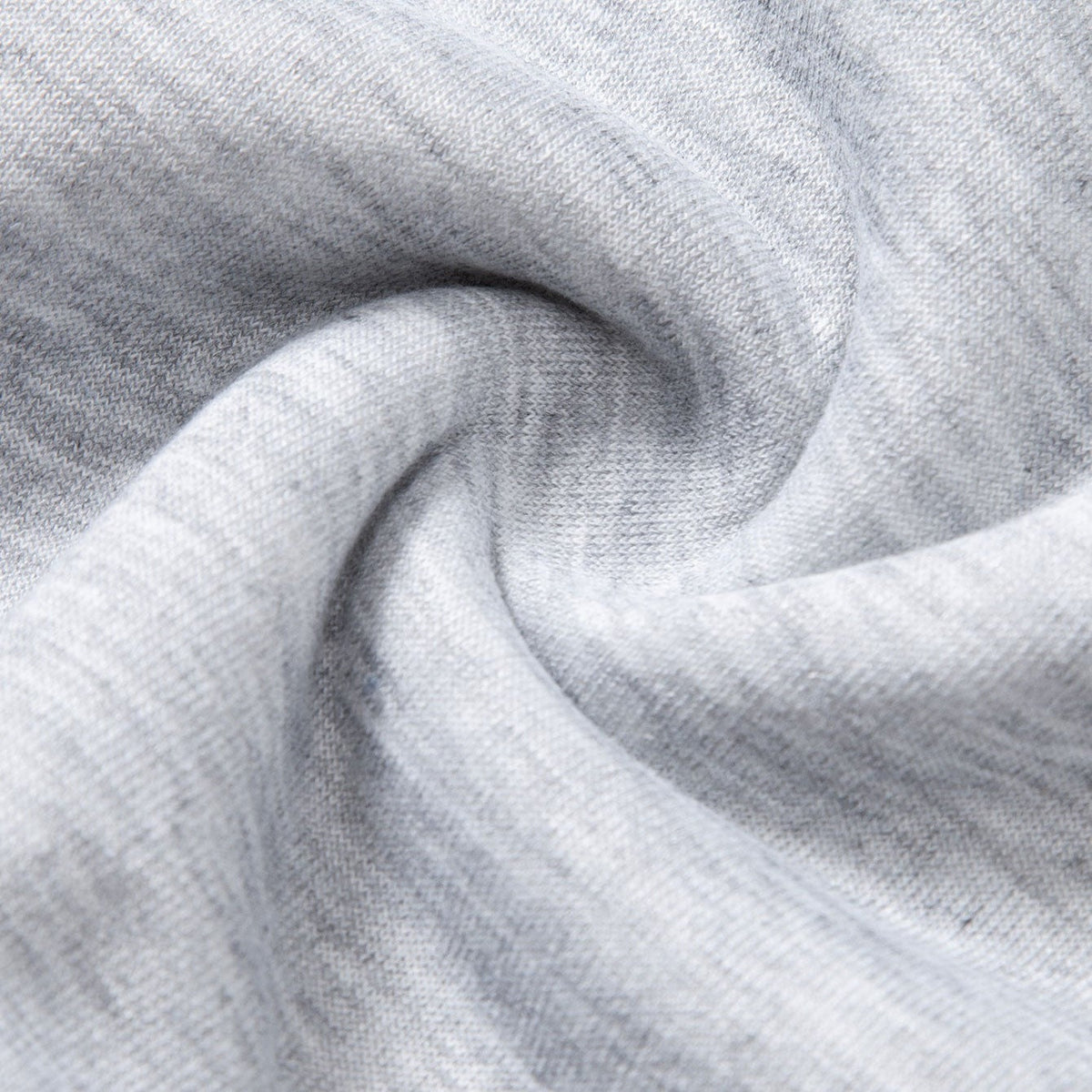 Grijze stof met gedraaide swirl textuur, close-up zonder persoon of mannequin | Boutique Moda