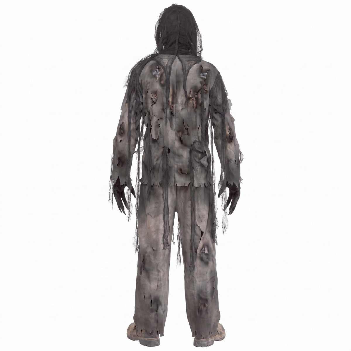 Zombie Kostuum Heren | Verbrande Look | Shirt | Broek | Masker