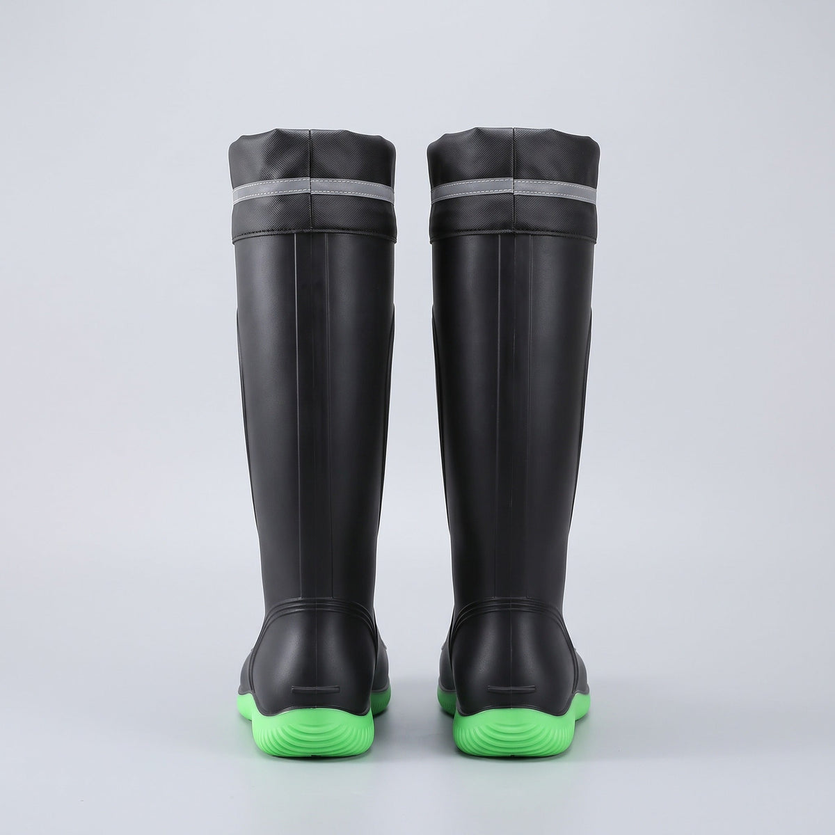 Gevoerde Kniehoge Regenlaarzen Heren | Gekleurde Zool | 3 Kleuren