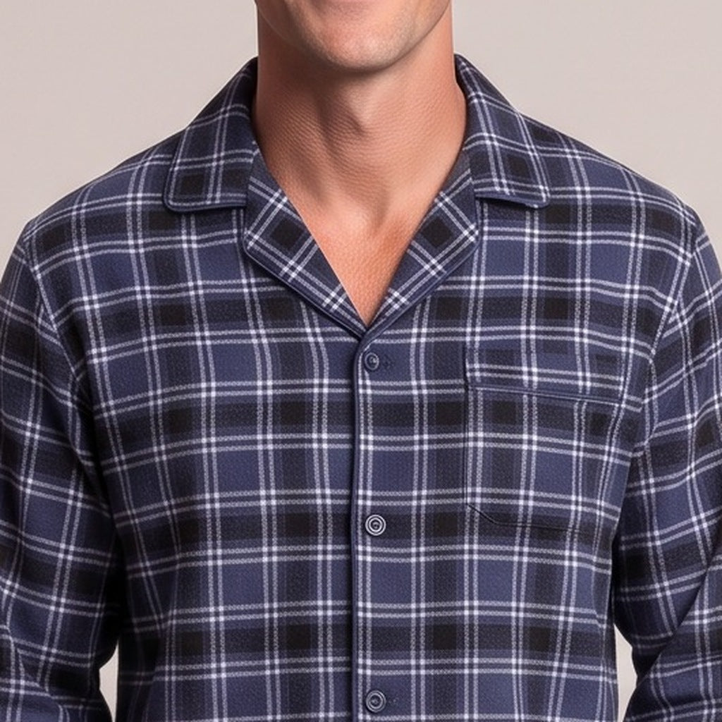 Pyjama Heren van Flanel | Ruitpatroon | 3 Kleuren