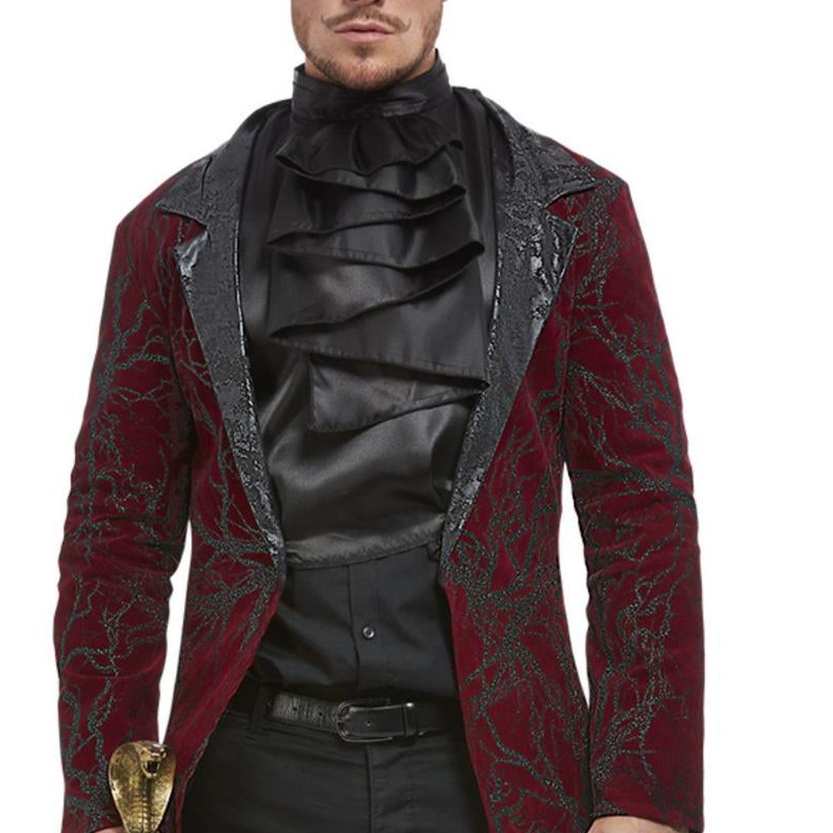 Duivel Slipjas Heren | Bordeaux | Jabot | Hoorns