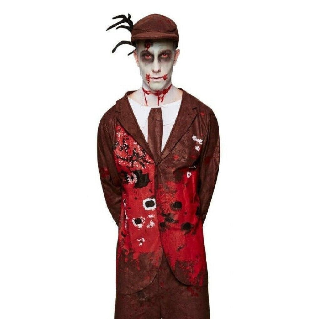 Zombie Jager Kostuum | Jas | Kniebroek | Pet met Gewei