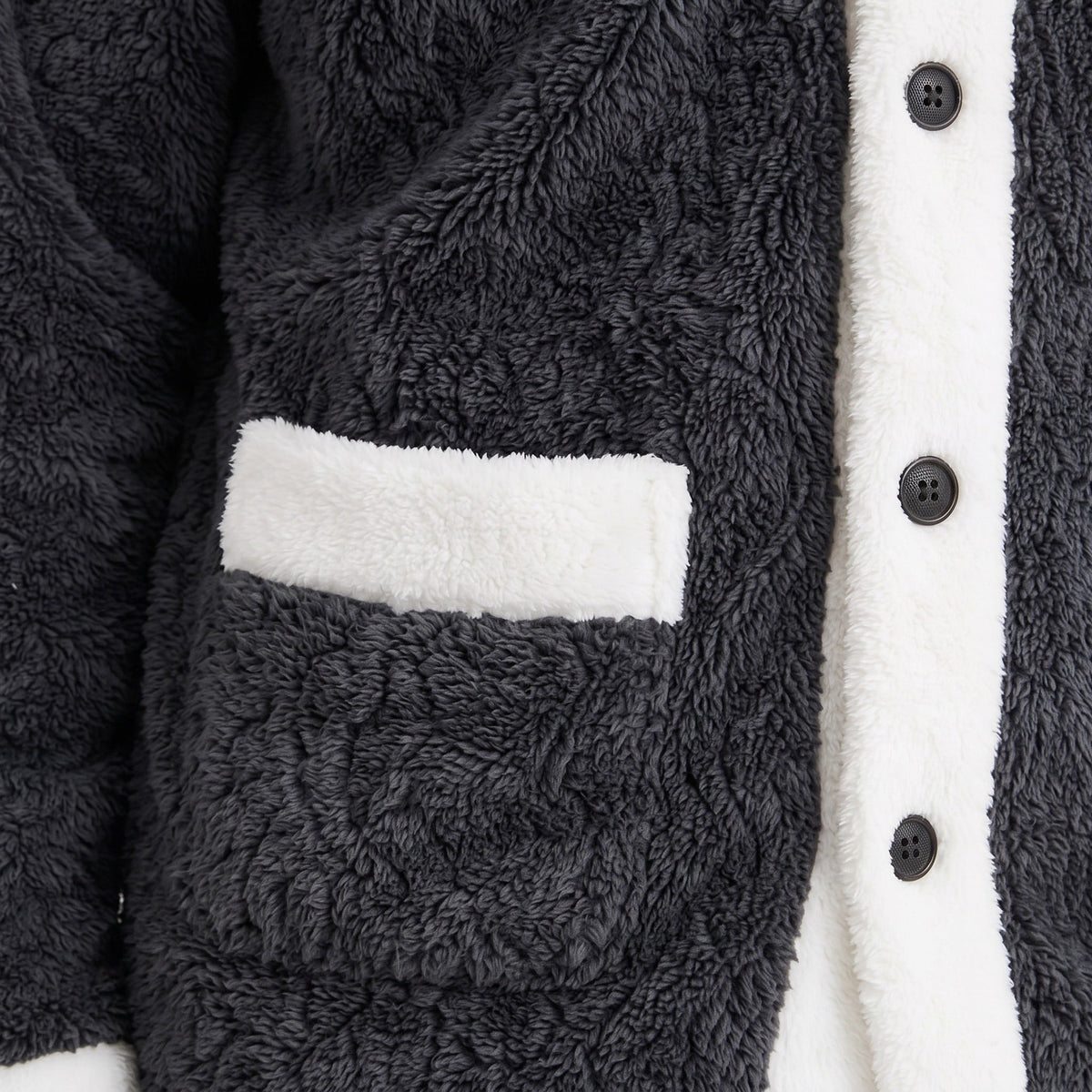 Fleece Pyjama Heren | Koraalfleece | Tweedelig | Knoopsluiting