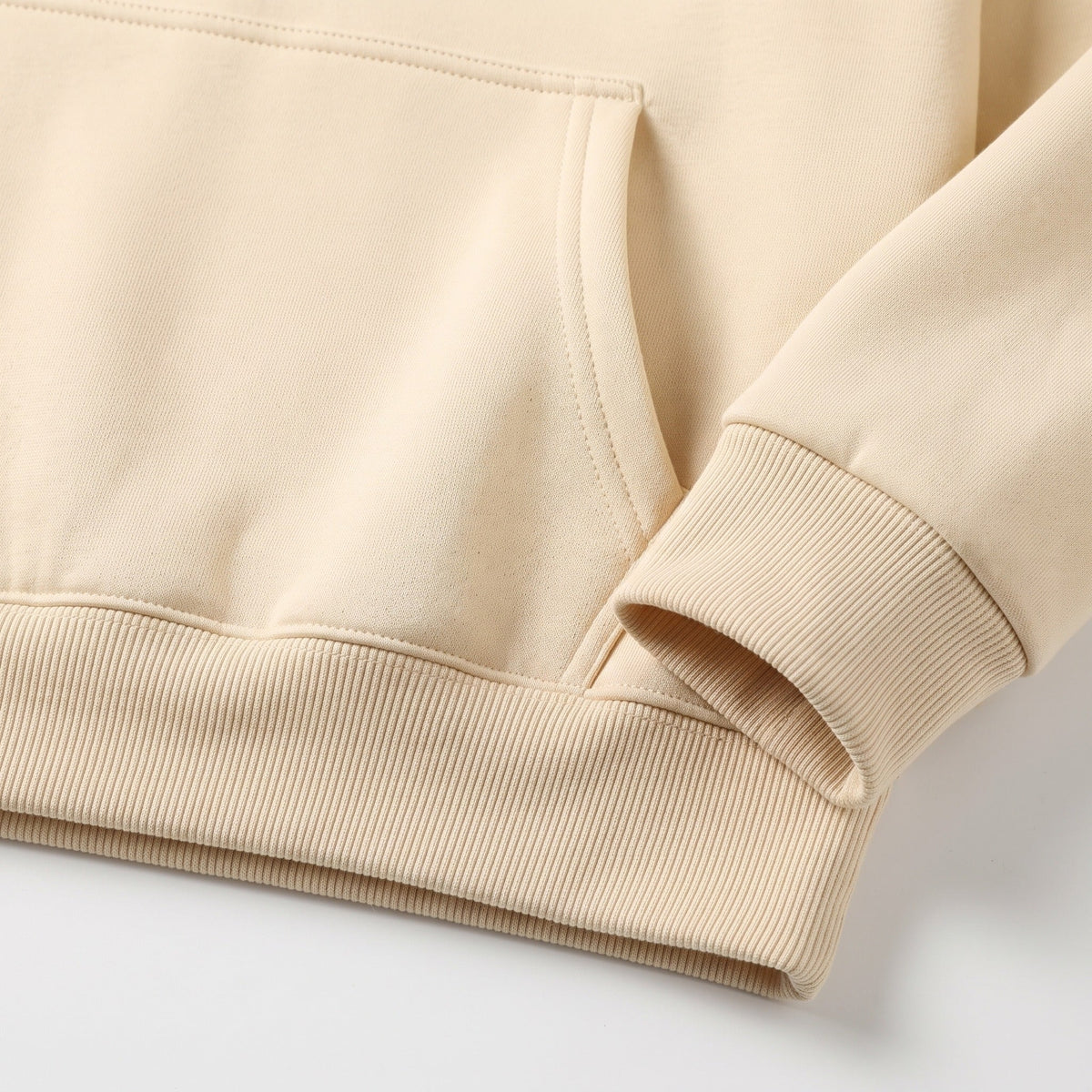 Hoodie Heren | Buidelzak | Geribde Boorden | Casual