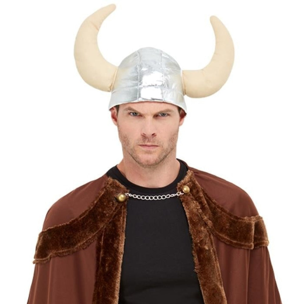 Viking Kostuum Heren | Cape met Bontkraag | Helm met Hoorns