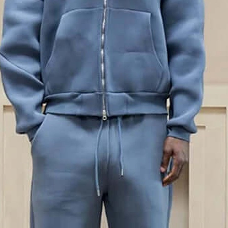 Oversized Trainingspak Heren | Hoodie met Rits | Wijde Joggingbroek