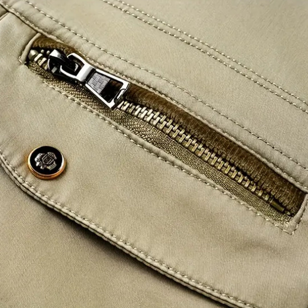 Fieldjacket Heren | Katoen | Opstaande Kraag | Waterafstotend
