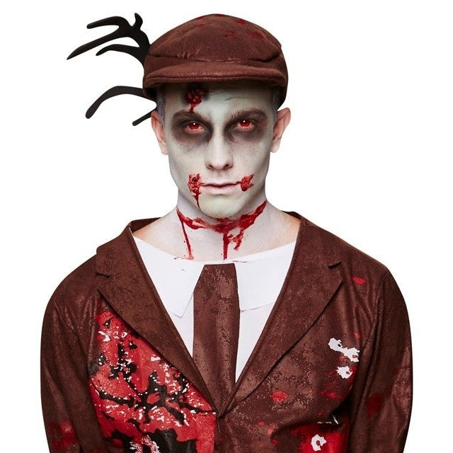 Zombie Jager Kostuum | Jas | Kniebroek | Pet met Gewei
