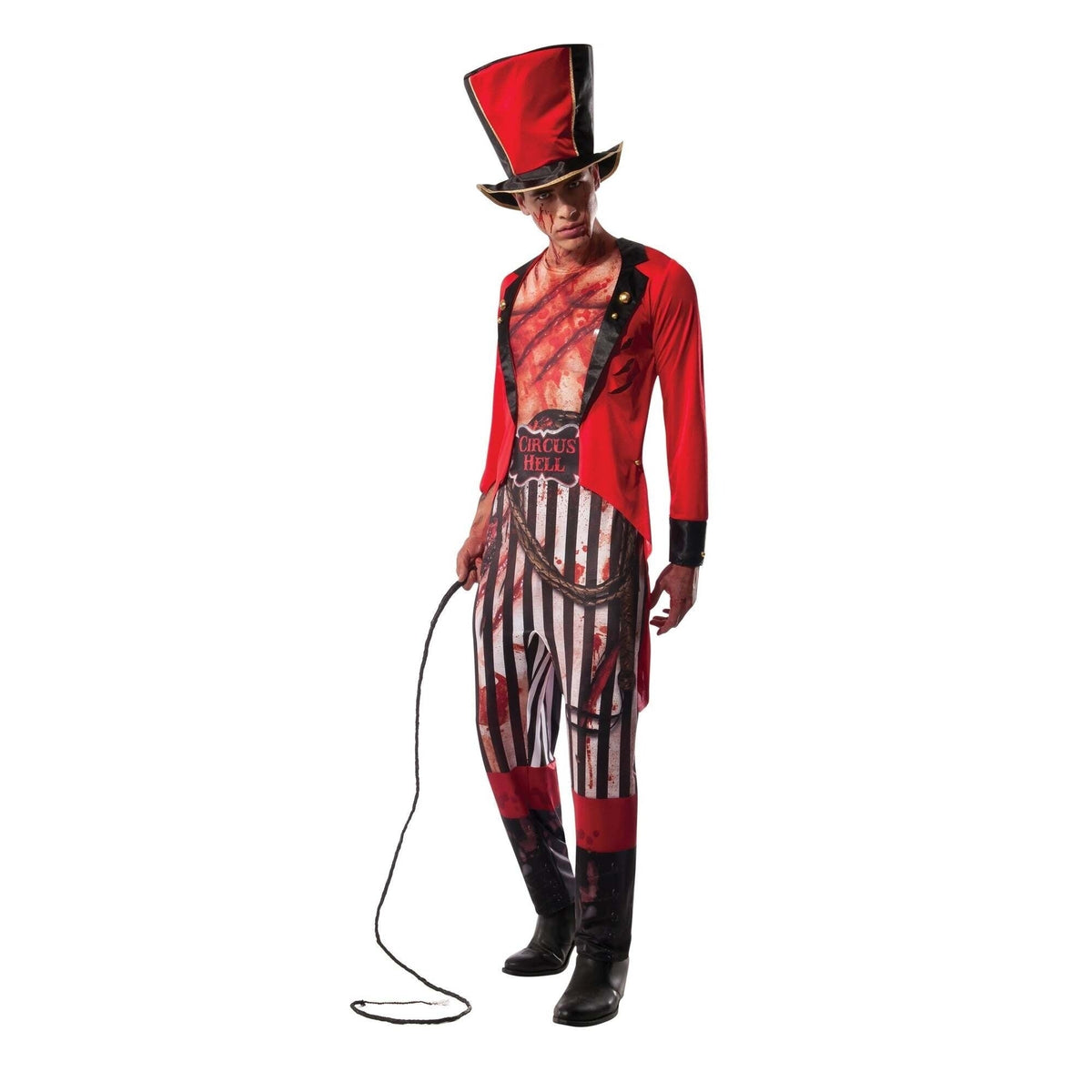Circusdirecteur Kostuum | Zombie | Jumpsuit met Slipjas | Hoge Hoed