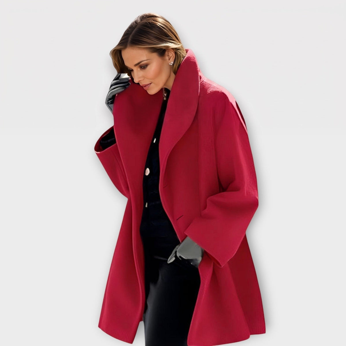 Mantel Dames met Sjaalkraag | Wollook | Open Voorkant | 7 Kleuren