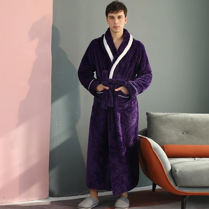 Fleece Badjas Heren | Sjaalkraag | 2 Kleuren