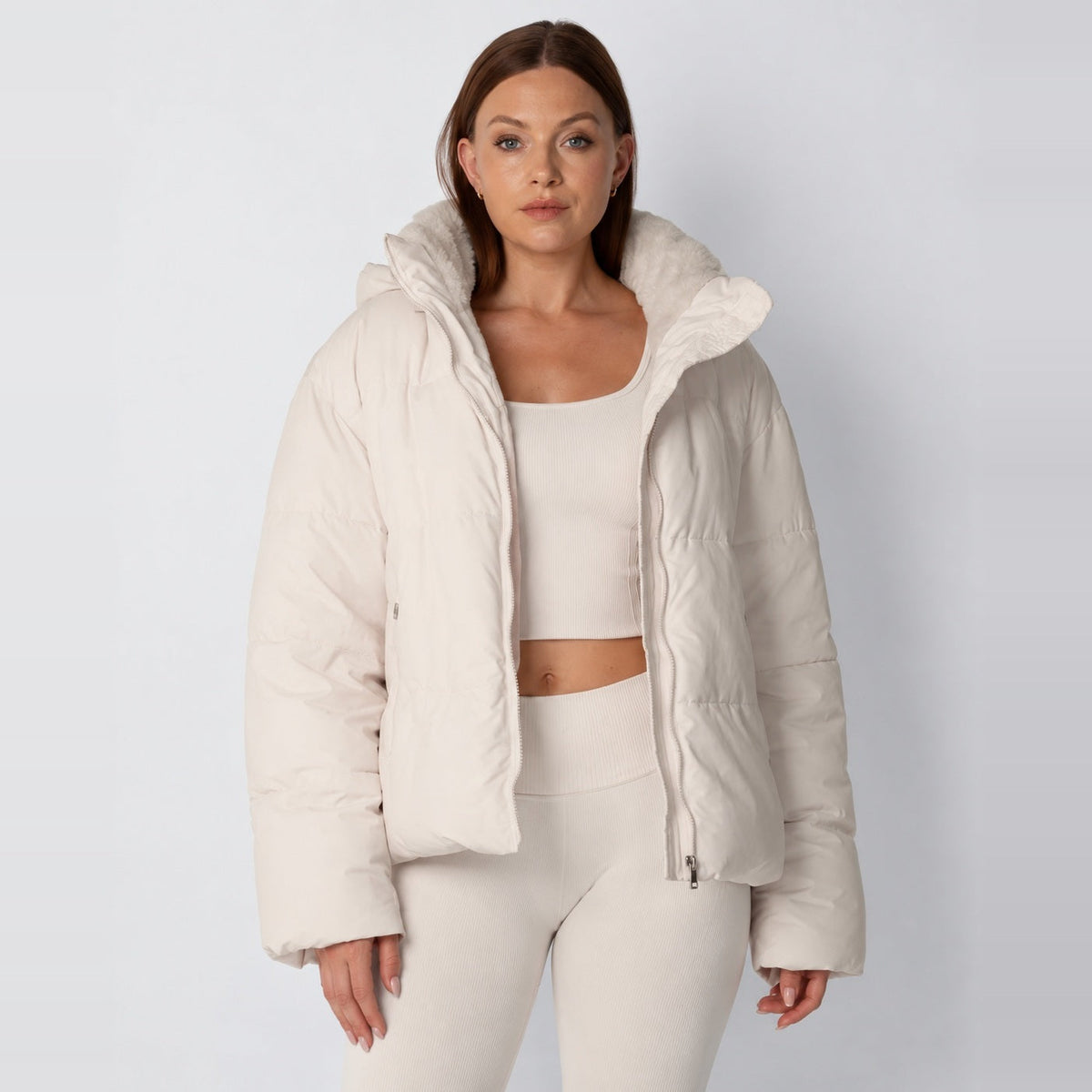 Korte Gewatteerde Jas Dames | Afneembare Capuchon | 4 Kleuren
