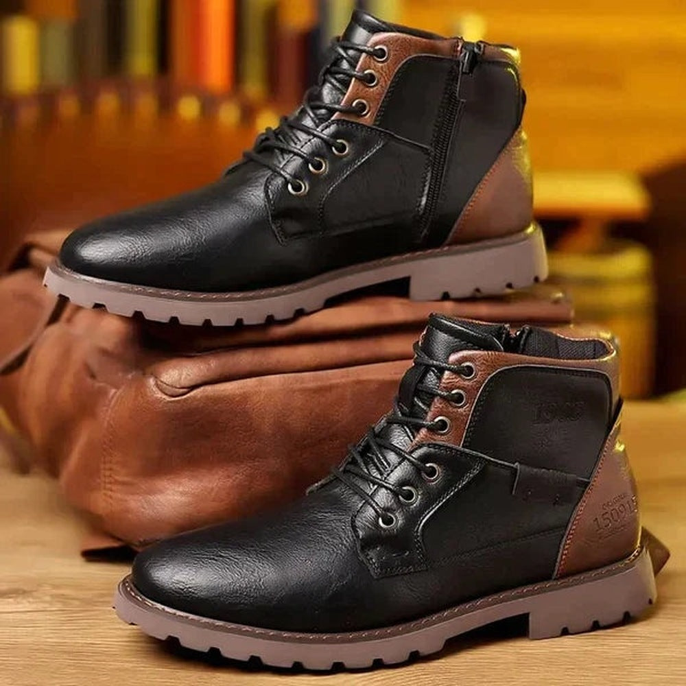 Boots Heren | Veters | Zijrits | Contrastdetails