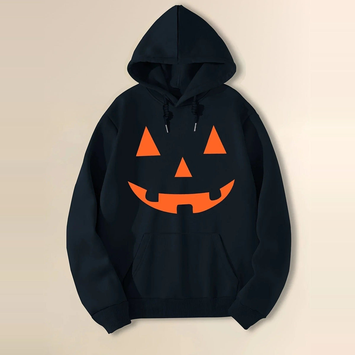 Pompoen Gezicht Hoodie | Halloween | Trui met Capuchon | 4 Kleuren