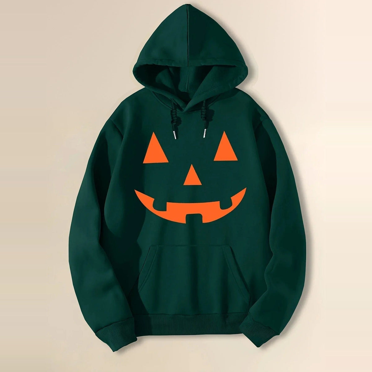 Pompoen Gezicht Hoodie | Halloween | Trui met Capuchon | 4 Kleuren
