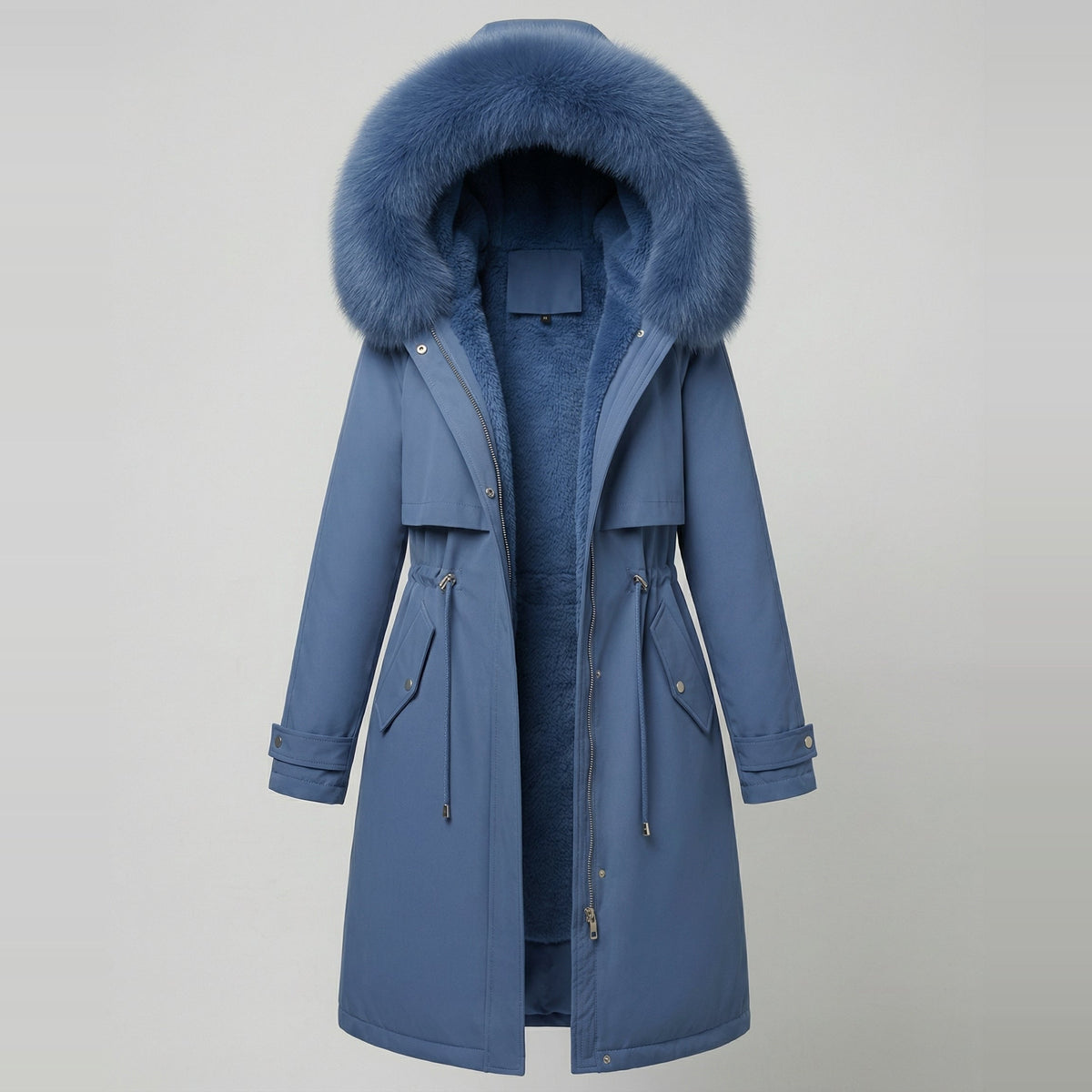 Wintermantel Dames met Capuchon | Imitatiebont | 5 Kleuren