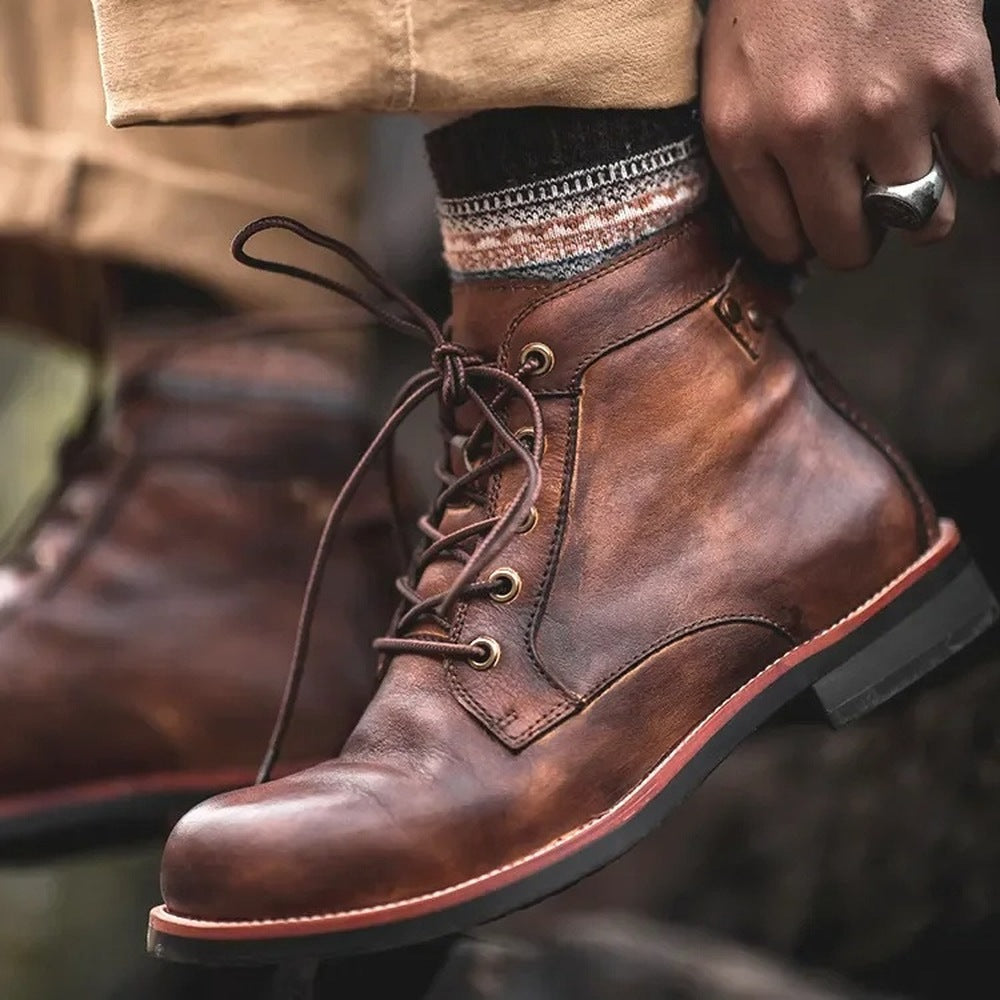 Veterboots Heren | Gewatteerde Kraag | Robuuste Zool