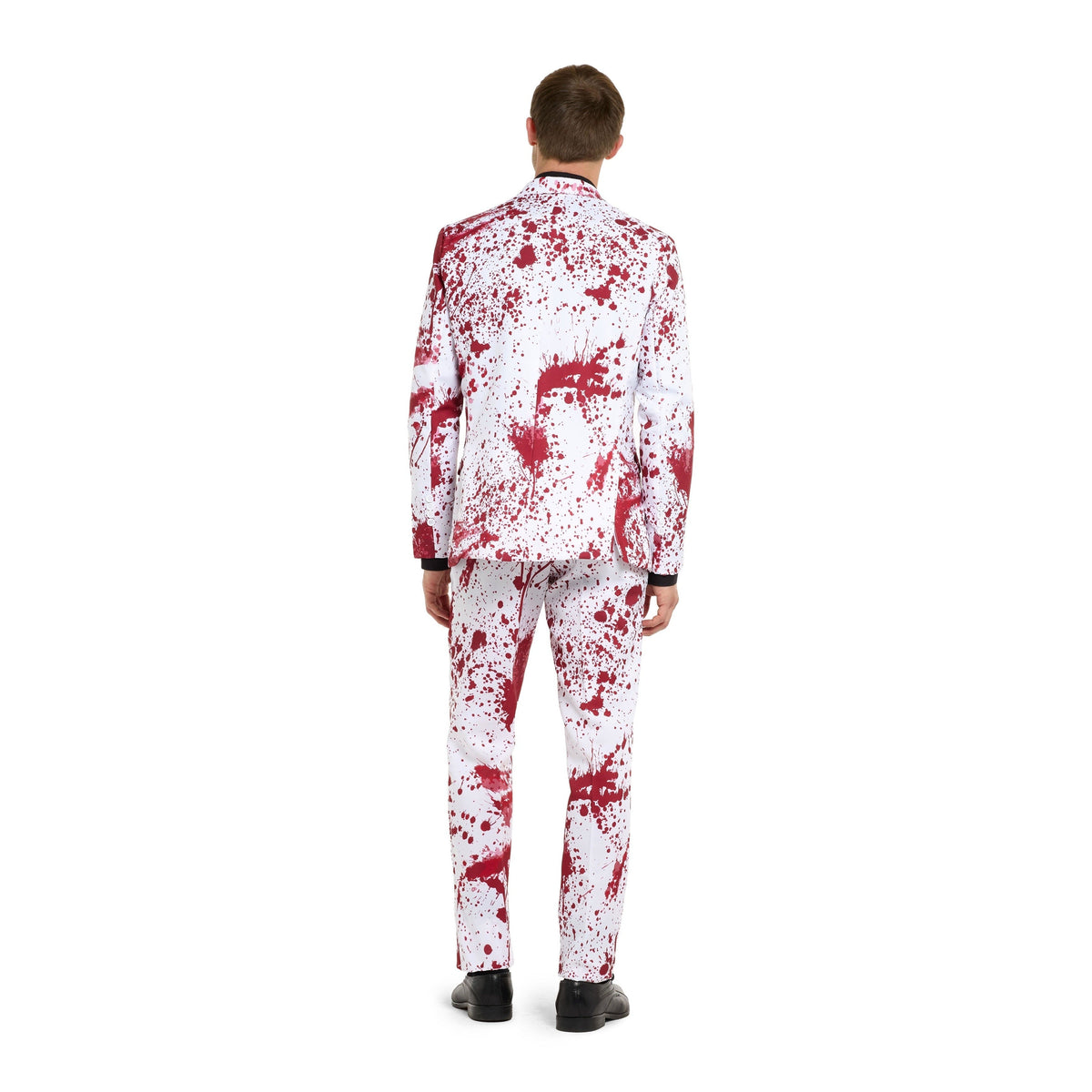 Bloederig Pak Heren | Wit | Bloedspetters | Colbert, Broek, Stropdas