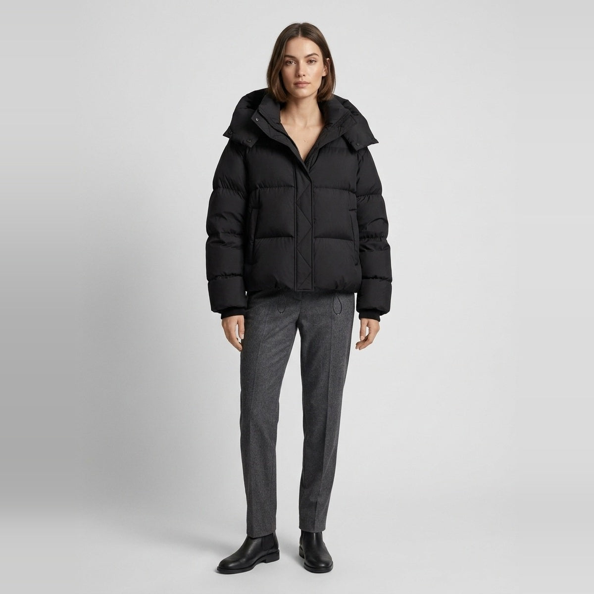 Oversized Pufferjas Dames | Capuchon | Kort | 3 Kleuren