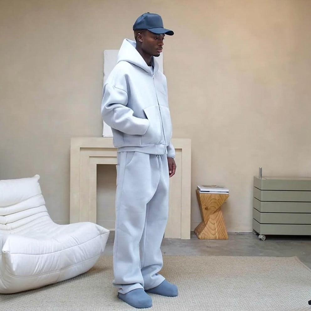 Oversized Trainingspak Heren | Hoodie met Rits | Wijde Joggingbroek