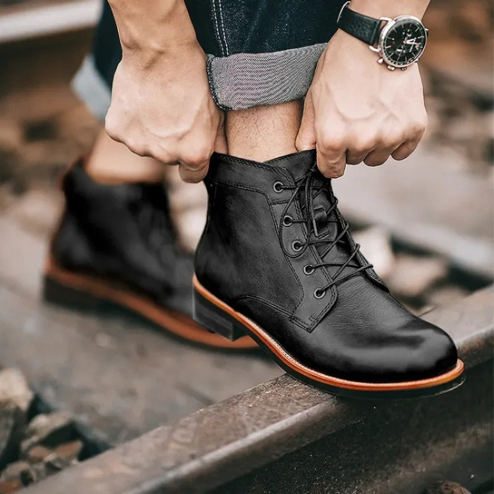 Veterboots Heren | Gewatteerde Kraag | Robuuste Zool