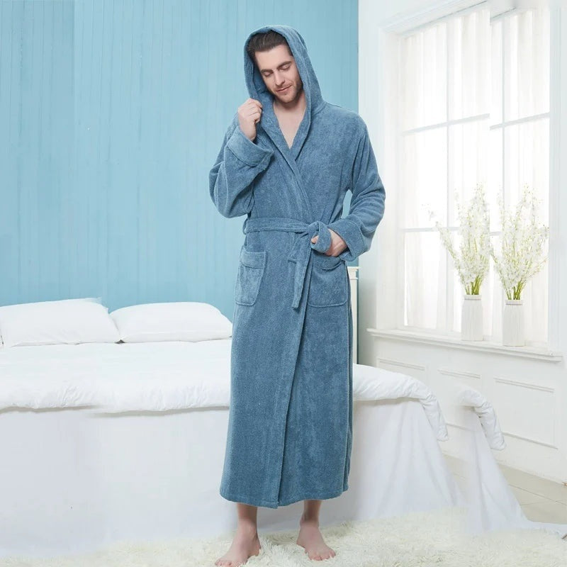 Badjas Heren met Capuchon | Badstof | 5 Kleuren