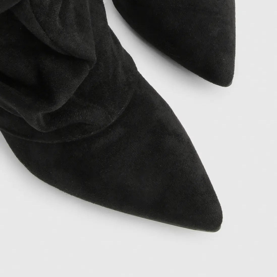 Slouch Laarzen Dames met Omslag | Puntige Neus | Kniehoog | 5 Kleuren