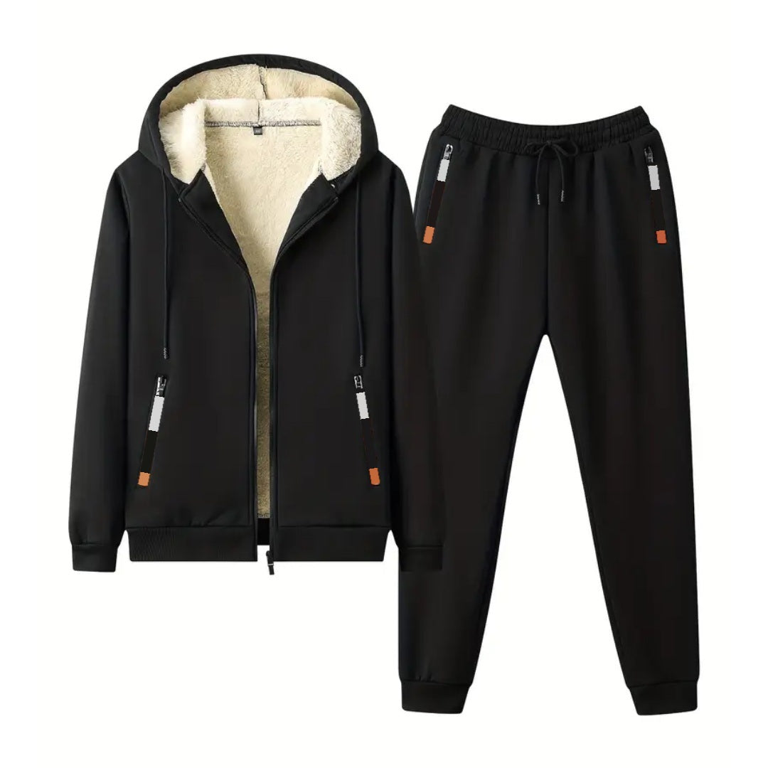 Trainingspak Heren met Gevoerd Vest | Capuchon en Rits