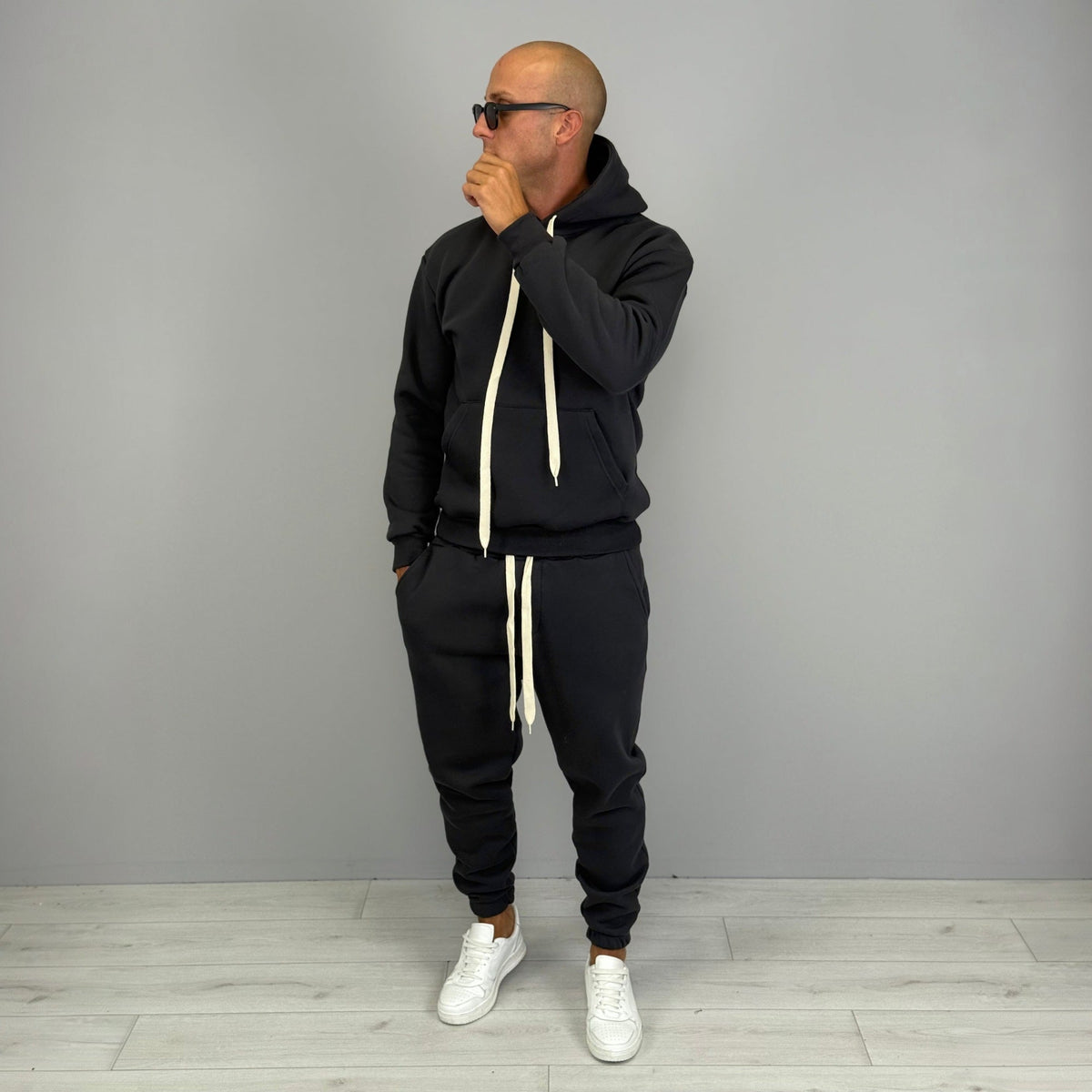 Joggingpak Heren met Hoodie | Joggingbroek met Boord | 14 Kleuren