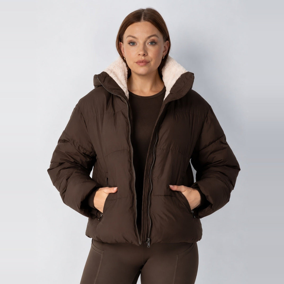 Korte Gewatteerde Jas Dames | Afneembare Capuchon | 4 Kleuren