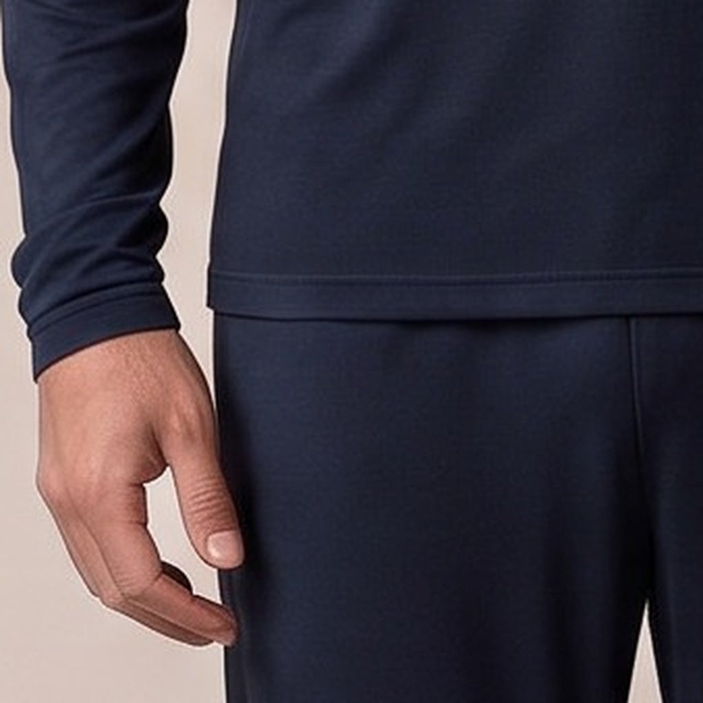 Pyjama Heren Lange Mouw | Bamboe Viscose | Marineblauw