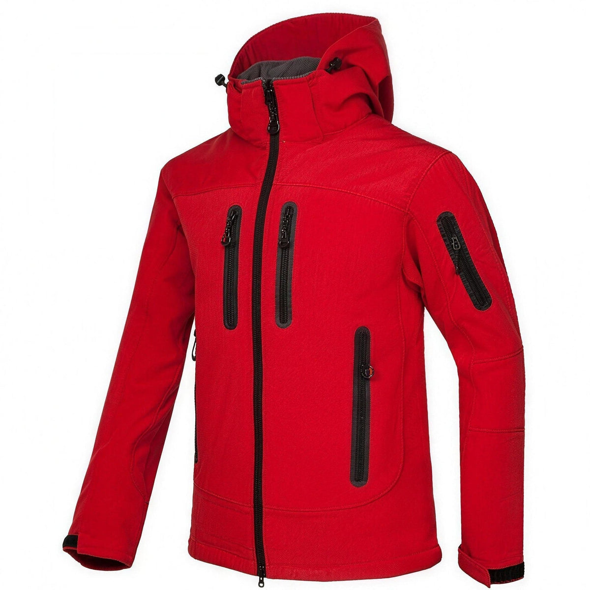 Softshell Jas Heren | Capuchon | Gevoerd | Veel Zakken