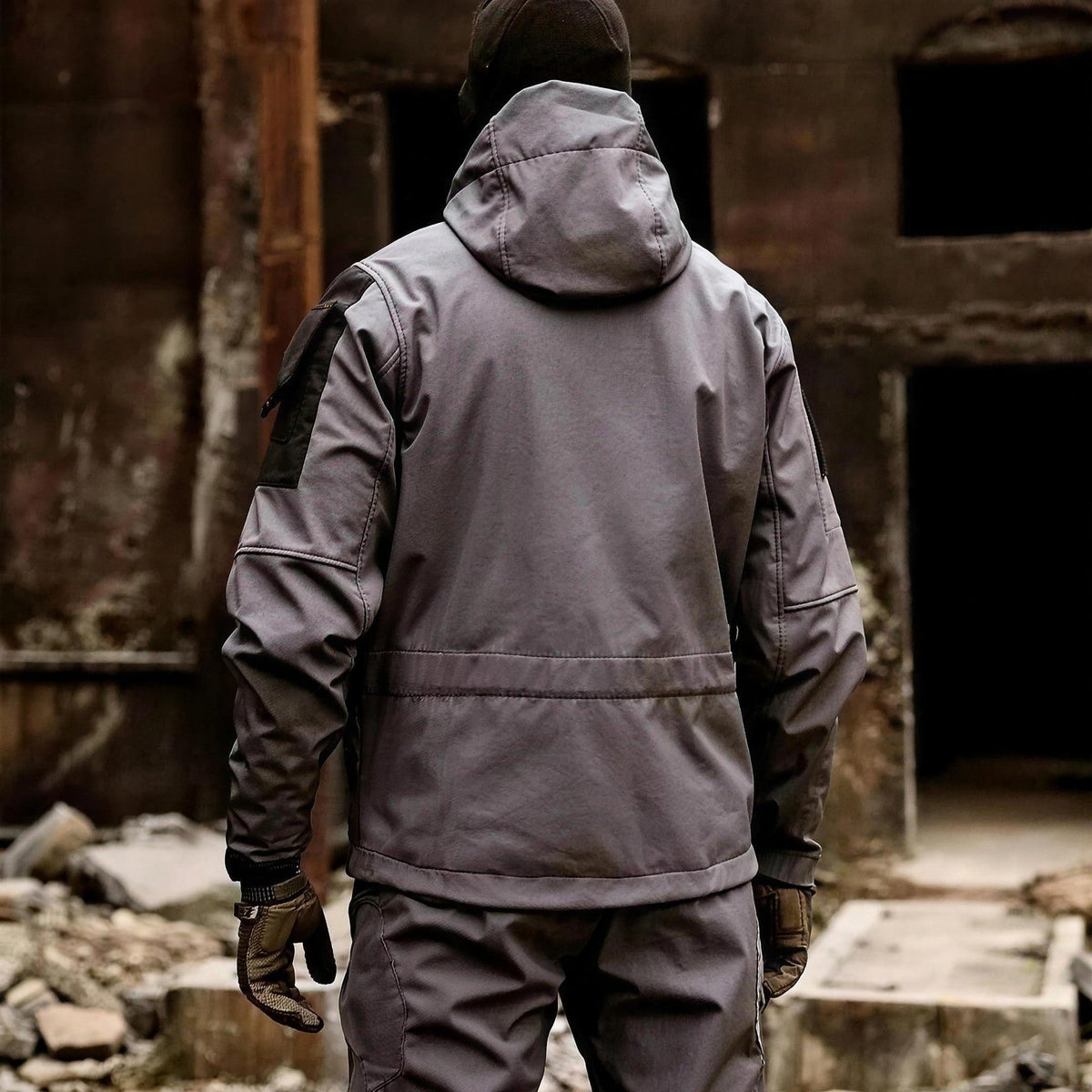 Tactische Jas Heren | Softshell | Fleecevoering | Capuchon