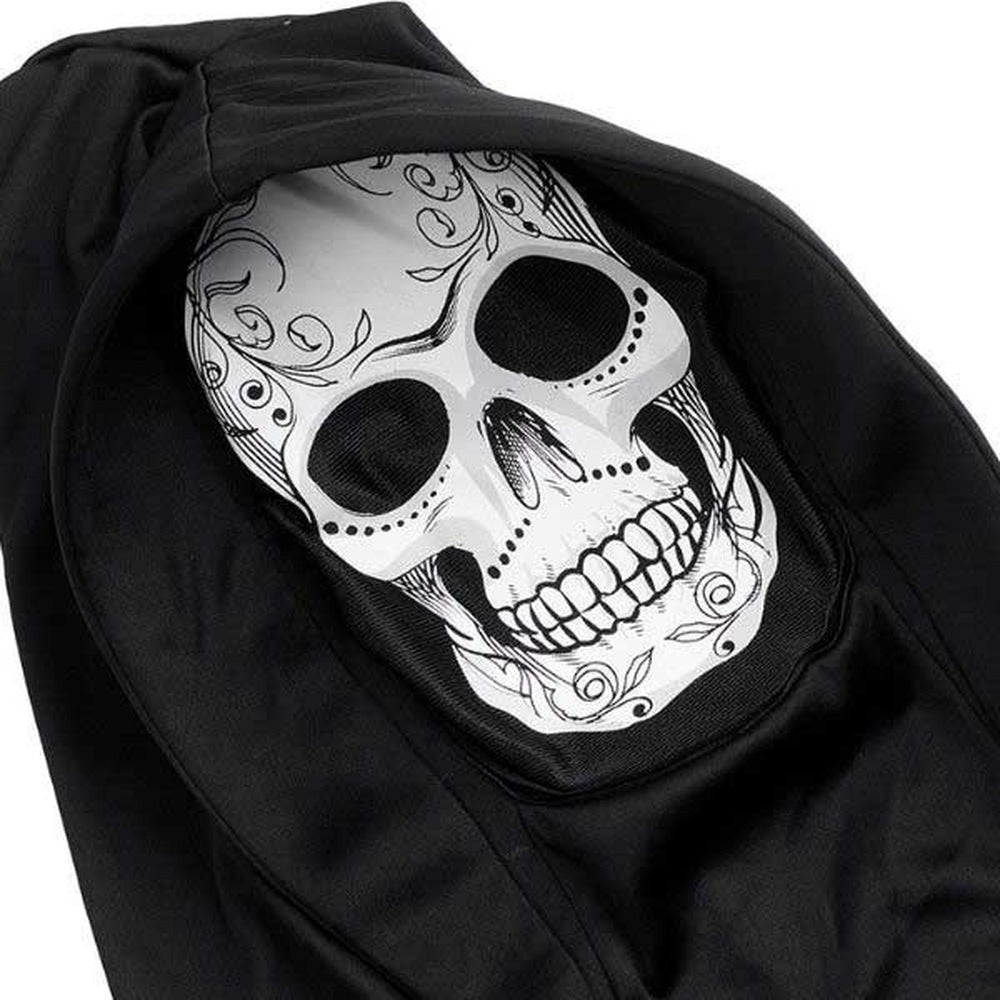 Magere Hein Kostuum Heren | Gewaad | Doodskopmasker | Skelethandschoenen