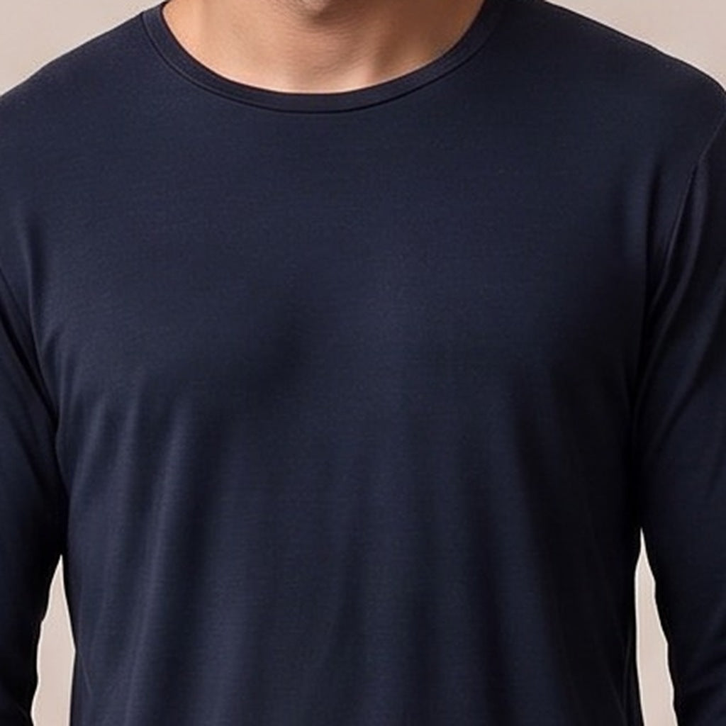 Pyjama Heren Lange Mouw | Bamboe Viscose | Marineblauw