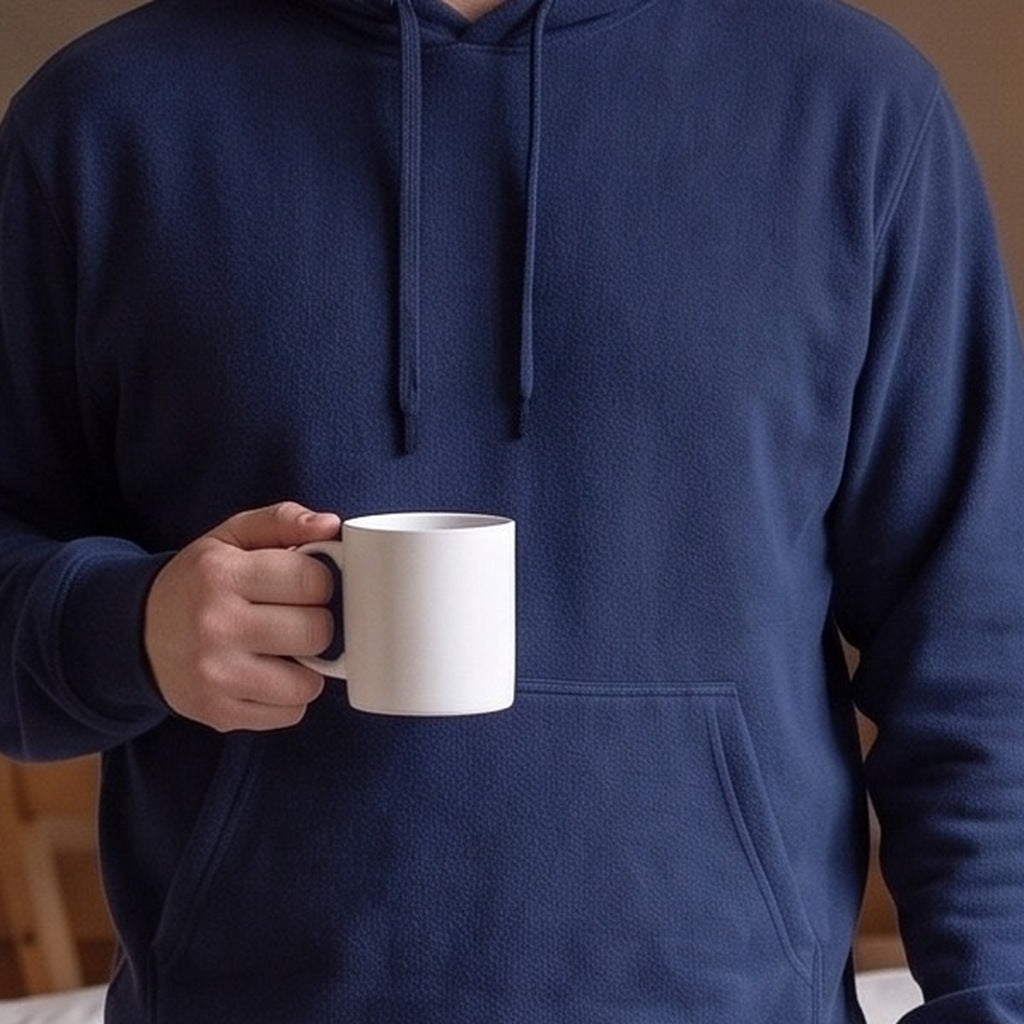 Viscose Huispak Heren | Hoodie en Joggingbroek | Marineblauw