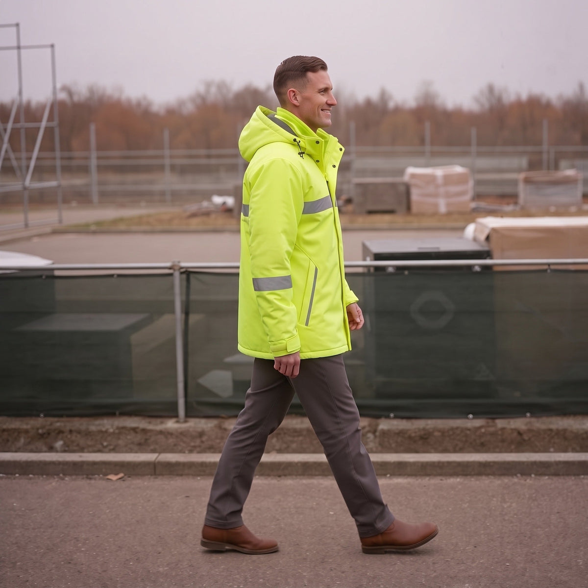 3-in-1 Jas Heren | Reflecterend | Uitneembare Fleecevoering | Capuchon