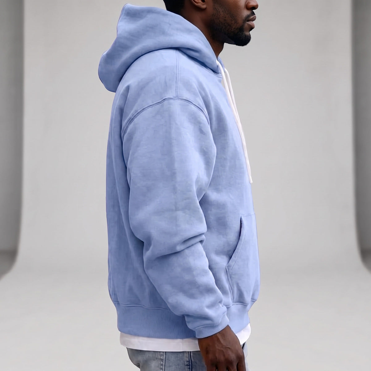 Losse Hoodie Heren met Witte Koorden | 8 Kleuren