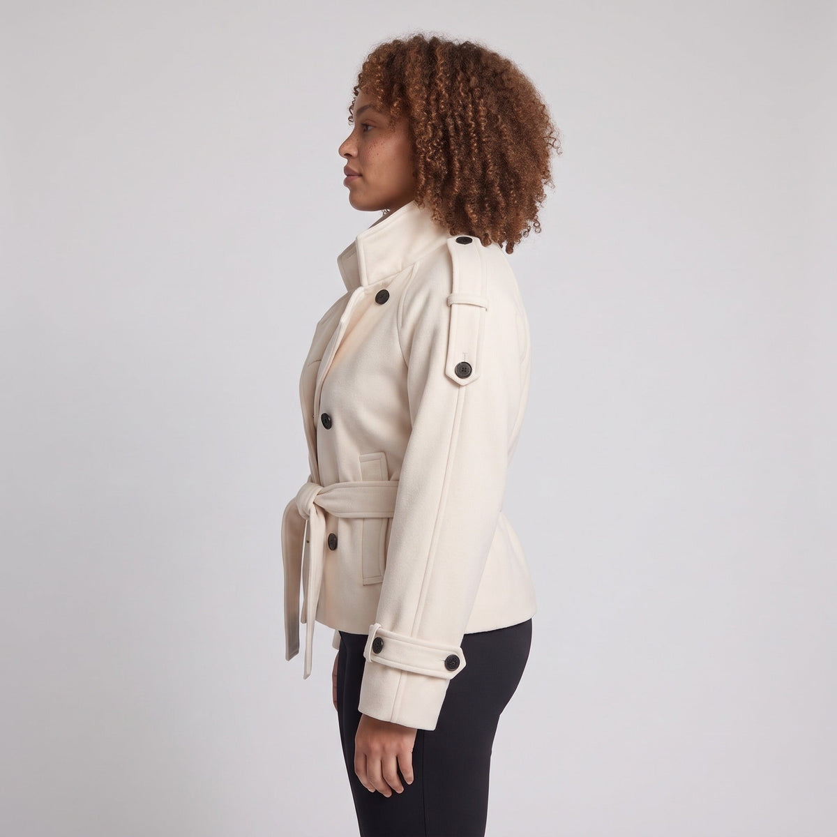 Korte Capejas Dames | Wollook | Opstaande Kraag | 5 Kleuren