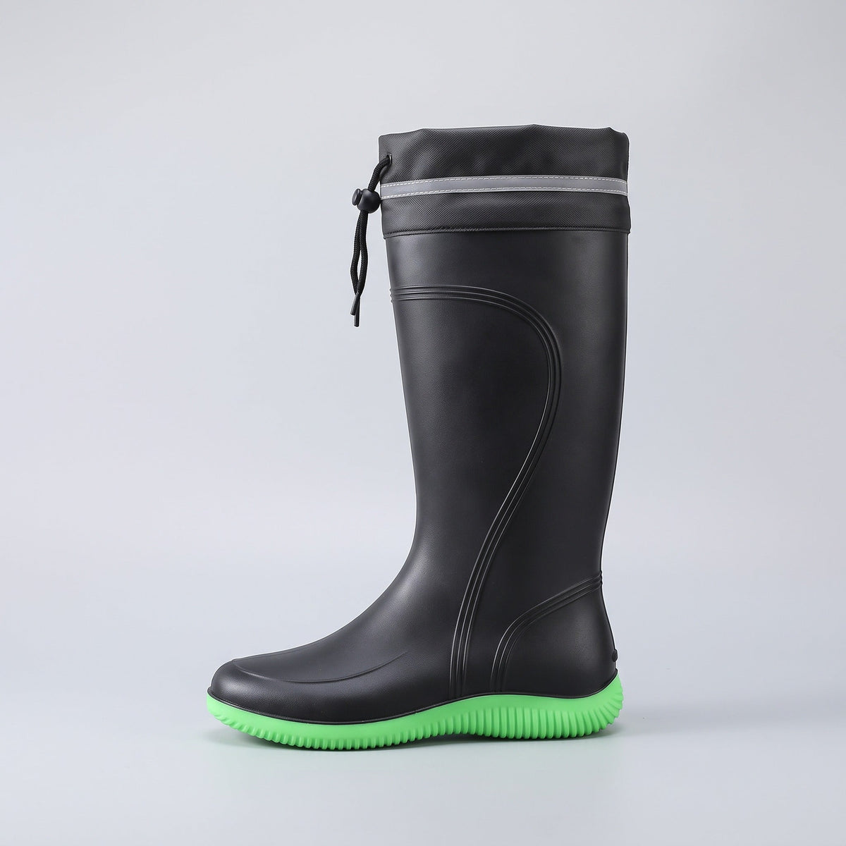 Gevoerde Kniehoge Regenlaarzen Heren | Gekleurde Zool | 3 Kleuren