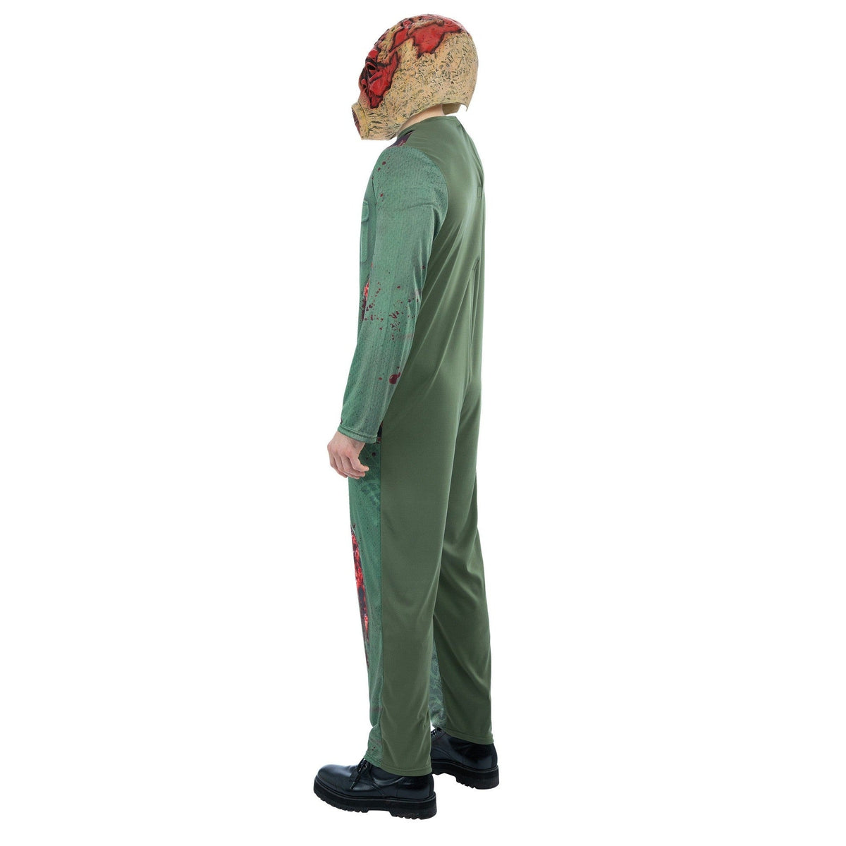 Gasmasker Zombie Kostuum | Groene Jumpsuit | Masker
