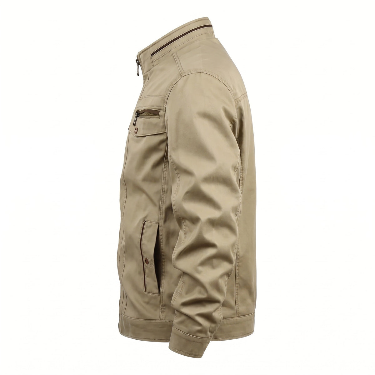 Fieldjacket Heren | Katoen | Opstaande Kraag | Waterafstotend