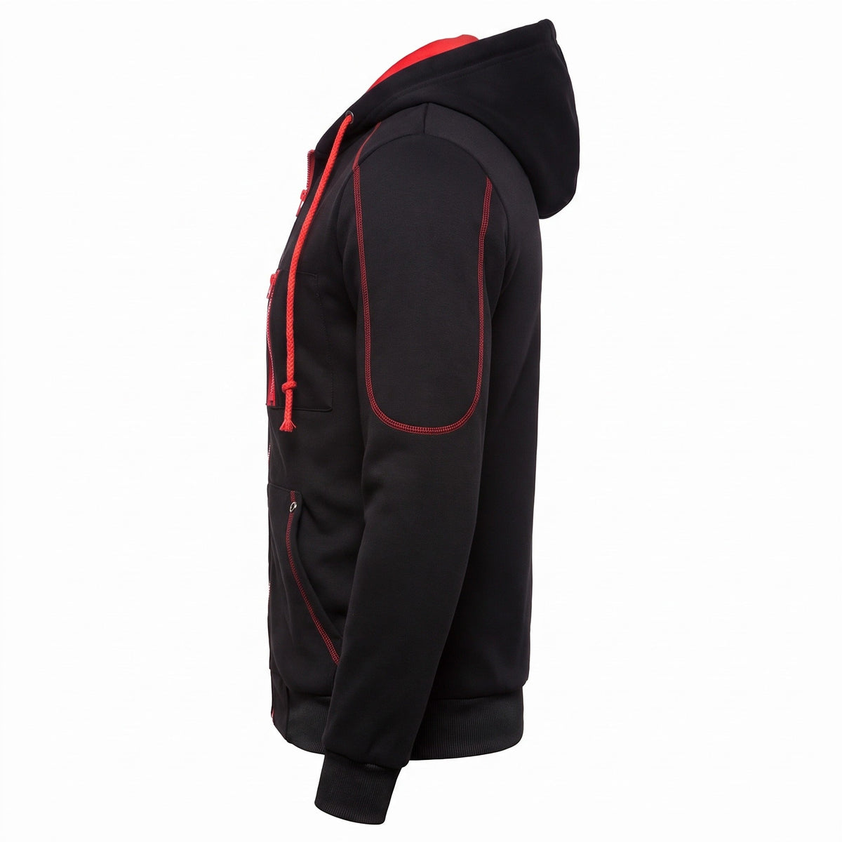 Hoodie Vest Heren met Contrastdetails | Borstzak | 5 Kleuren