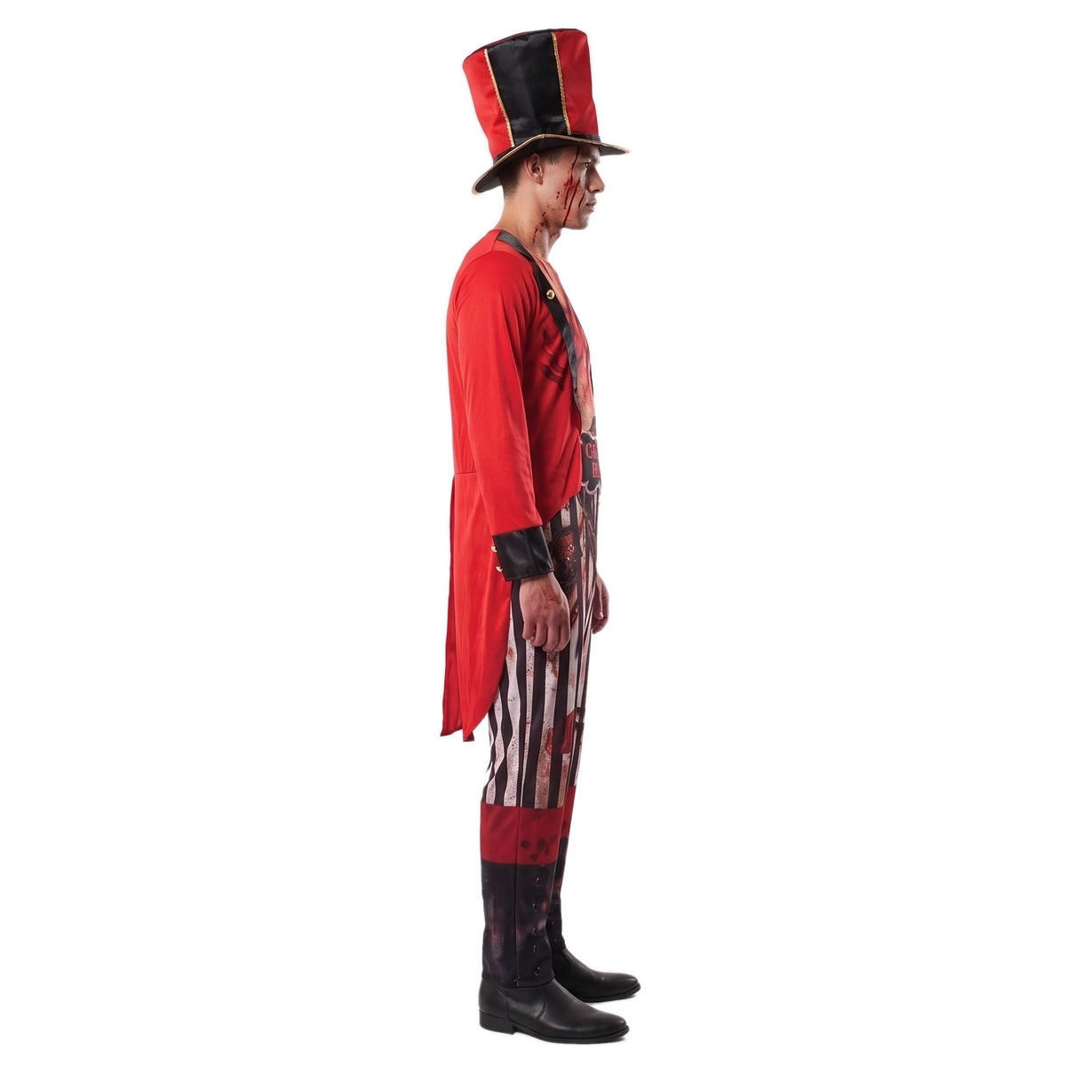 Circusdirecteur Kostuum | Zombie | Jumpsuit met Slipjas | Hoge Hoed