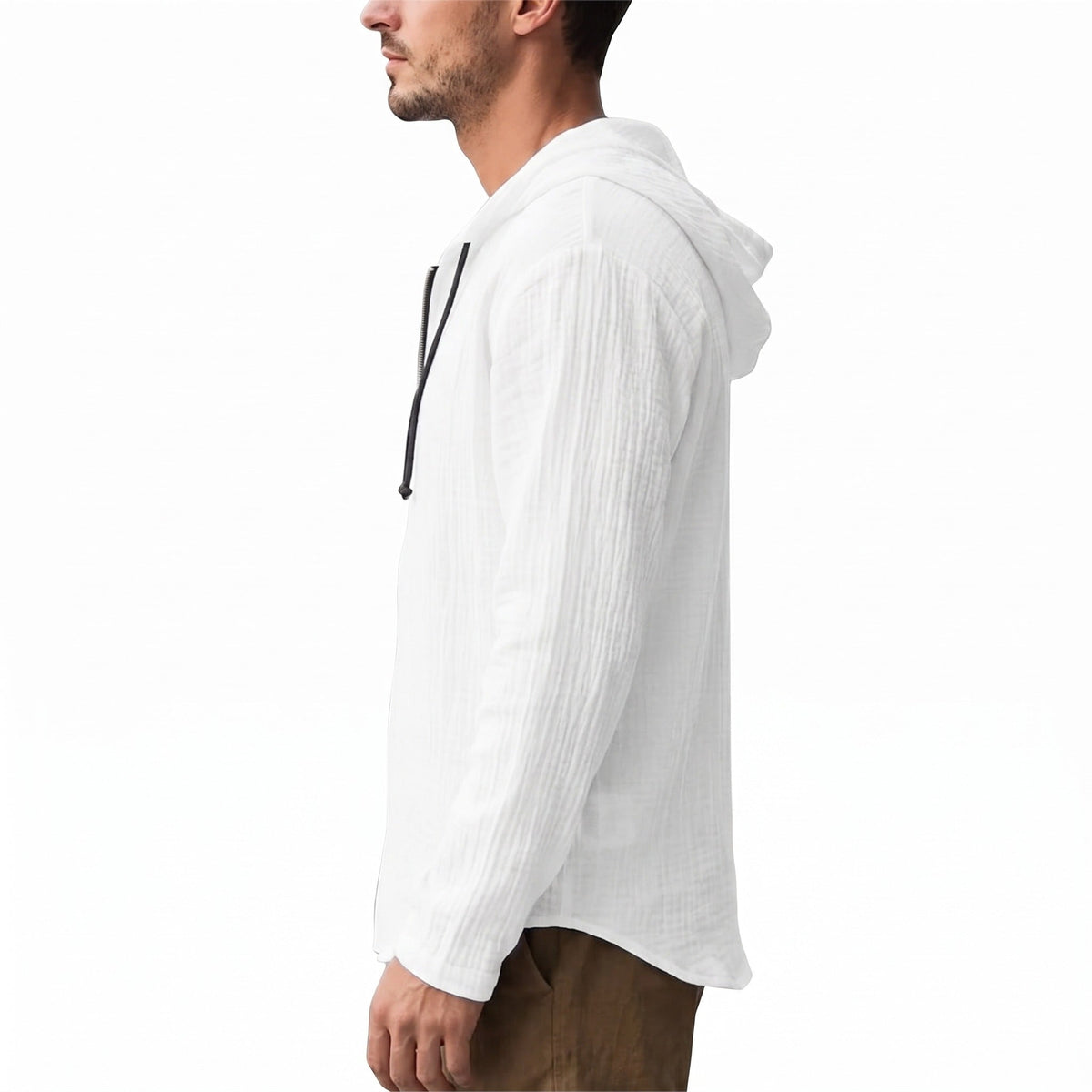 Licht Vest met Capuchon Heren in Kreukellook | 7 Kleuren