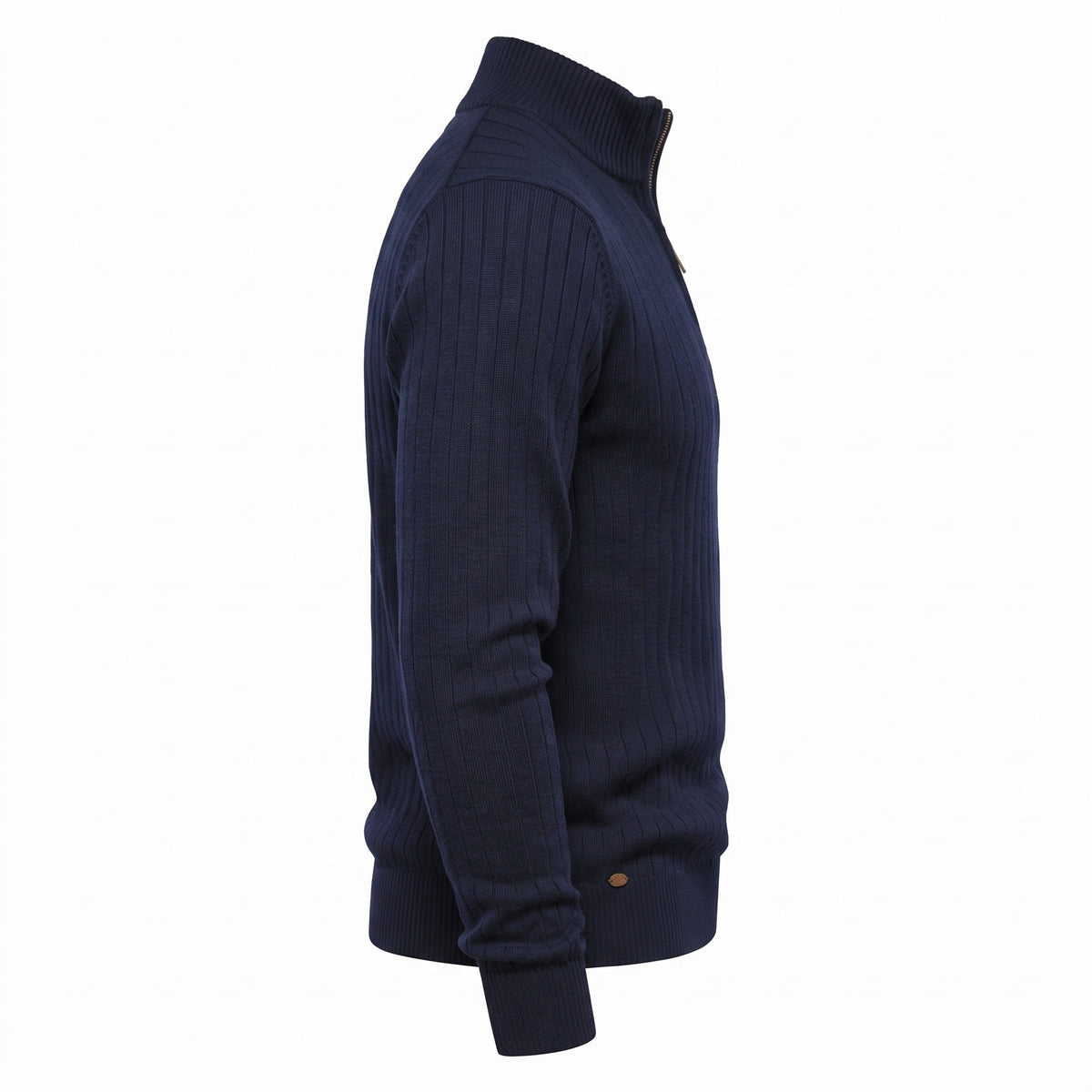 Trui met Halve Rits Heren | Ribgebreid | Opstaande Kraag | 5 Kleuren