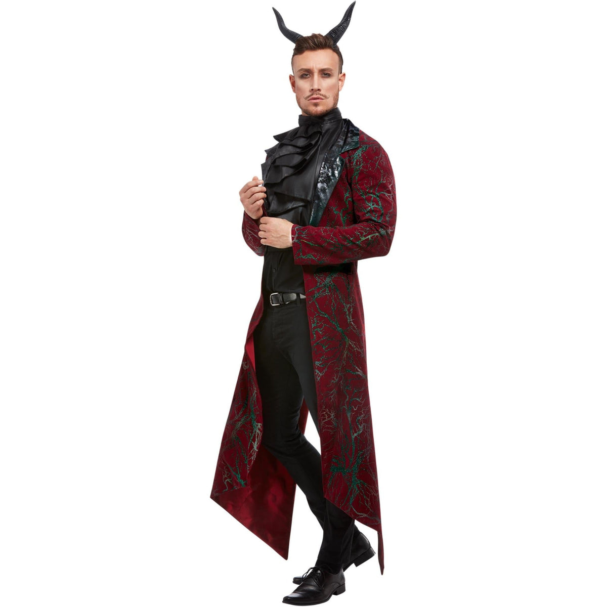 Duivel Slipjas Heren | Bordeaux | Jabot | Hoorns