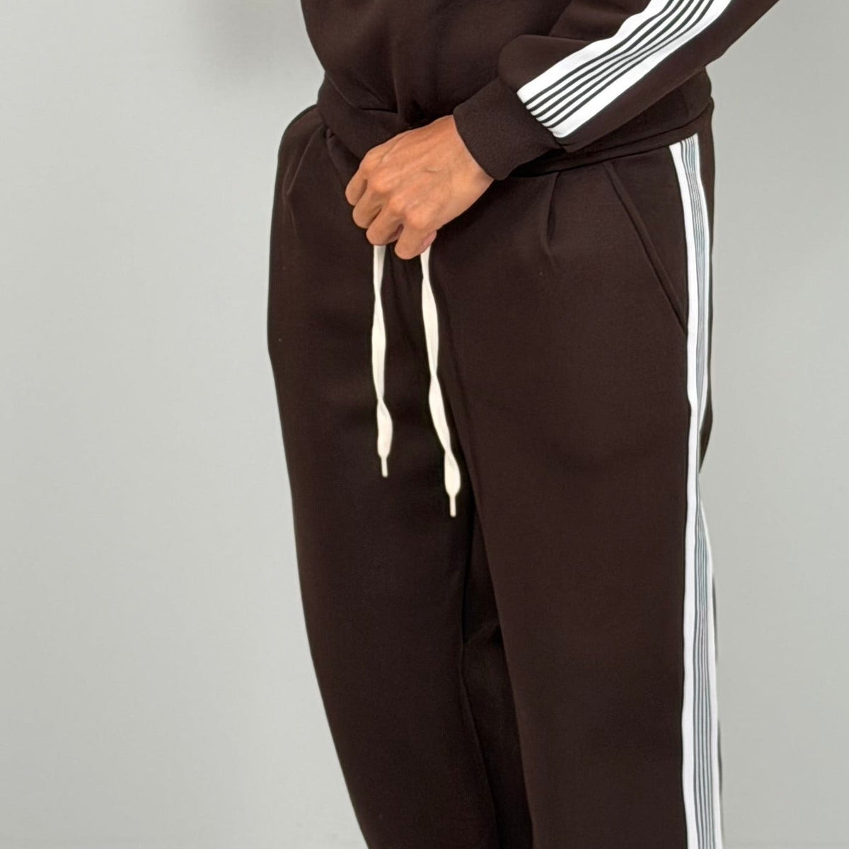Trainingspak Heren met Strepen | Halfzip Sweater | Wijde Broek | 5 Kleuren